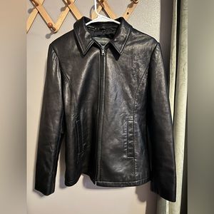 Banana Republic Genuine Black Leather Jacket - Size Medium